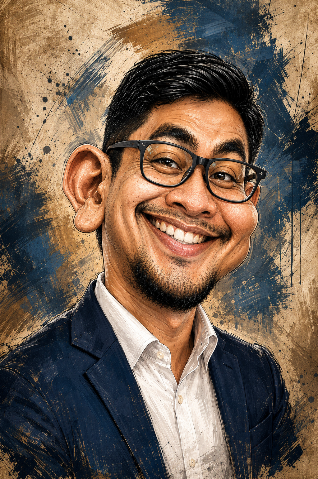 Executive Businessman Caricature